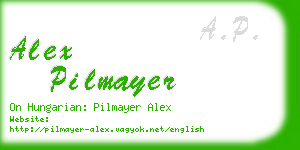 alex pilmayer business card